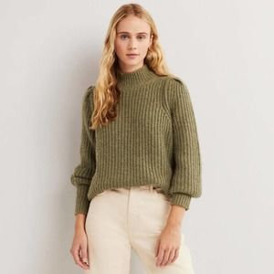 Boden Olive Green Turtleneck Sweater